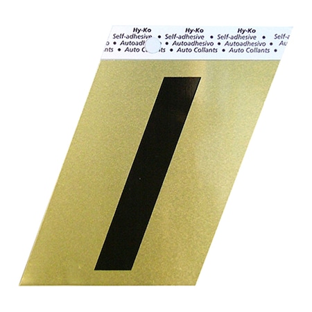 Hy-Ko 3.5In Gold Aluminum Letter I, 10PK B00226